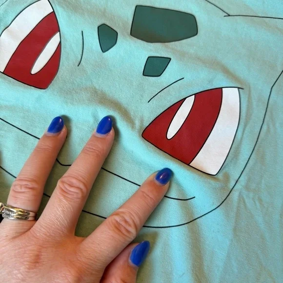 H&M Blue Short Sleeve Tees Vibrant Pokemon Design - Picture 2 of 8